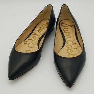 EEUC Sam Edelman pointed-toe flats black